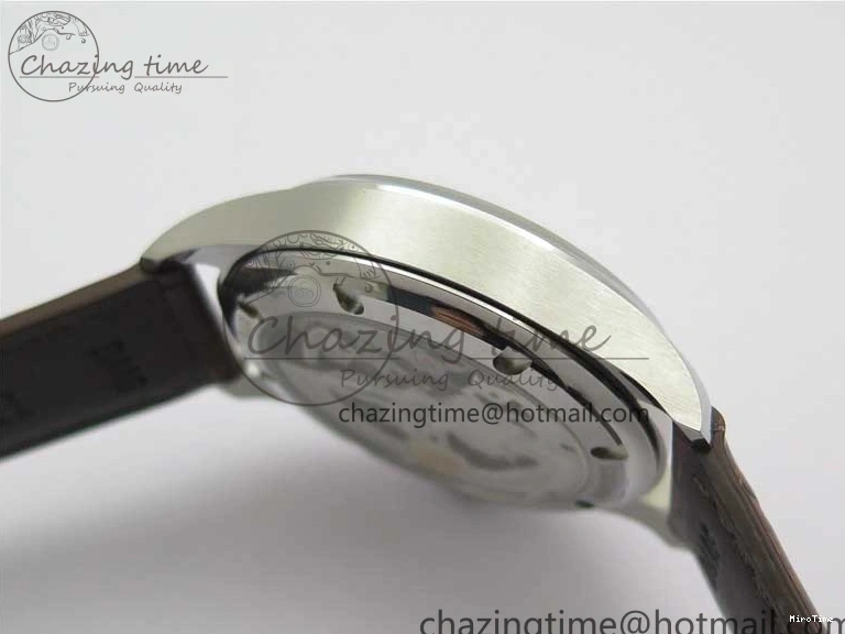 MIROTIME 0408 Original Portuguese IW358304 ZF 1:1 Best Edition SS White Dial RG Markers on Leather Strap A 7077